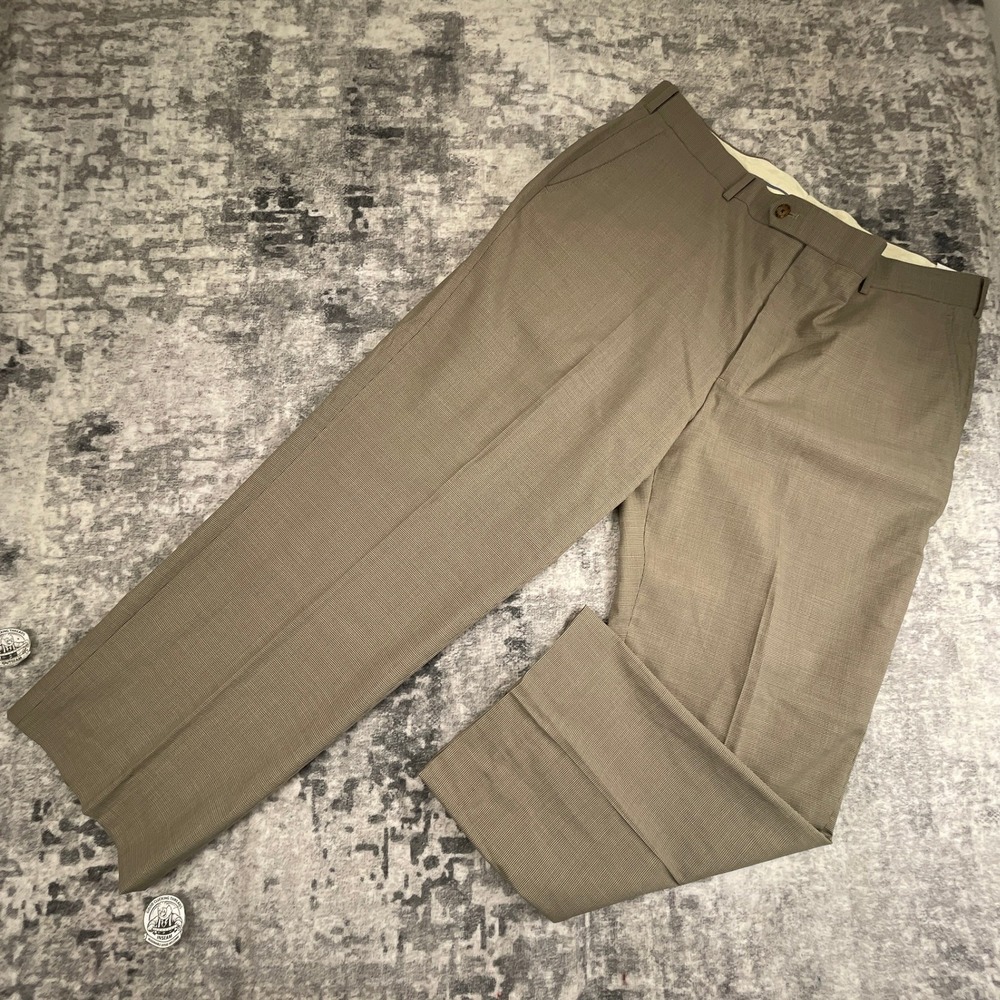 Brooks Brothers Brook's Cool Men 40x27 Micro Houndstooth Wool Blend Pants NWT